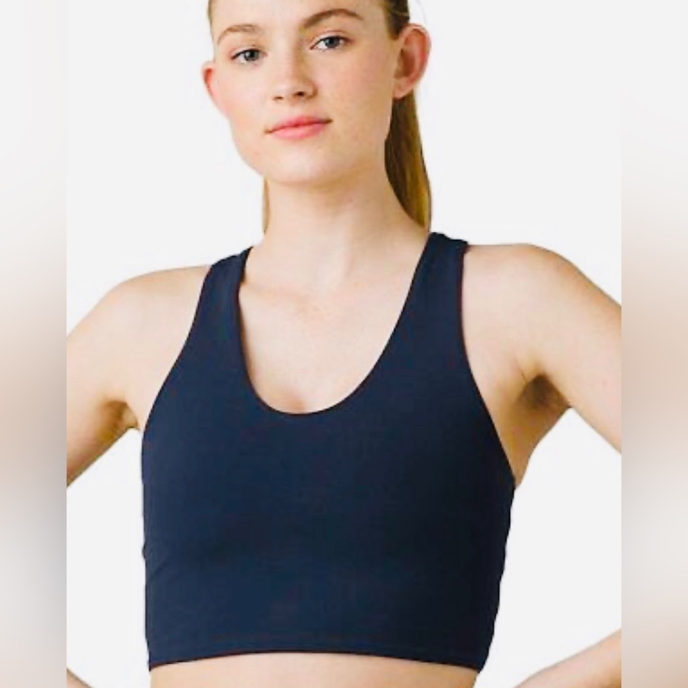 Prana NWT Momento Crop Top size extra small Navy Blue